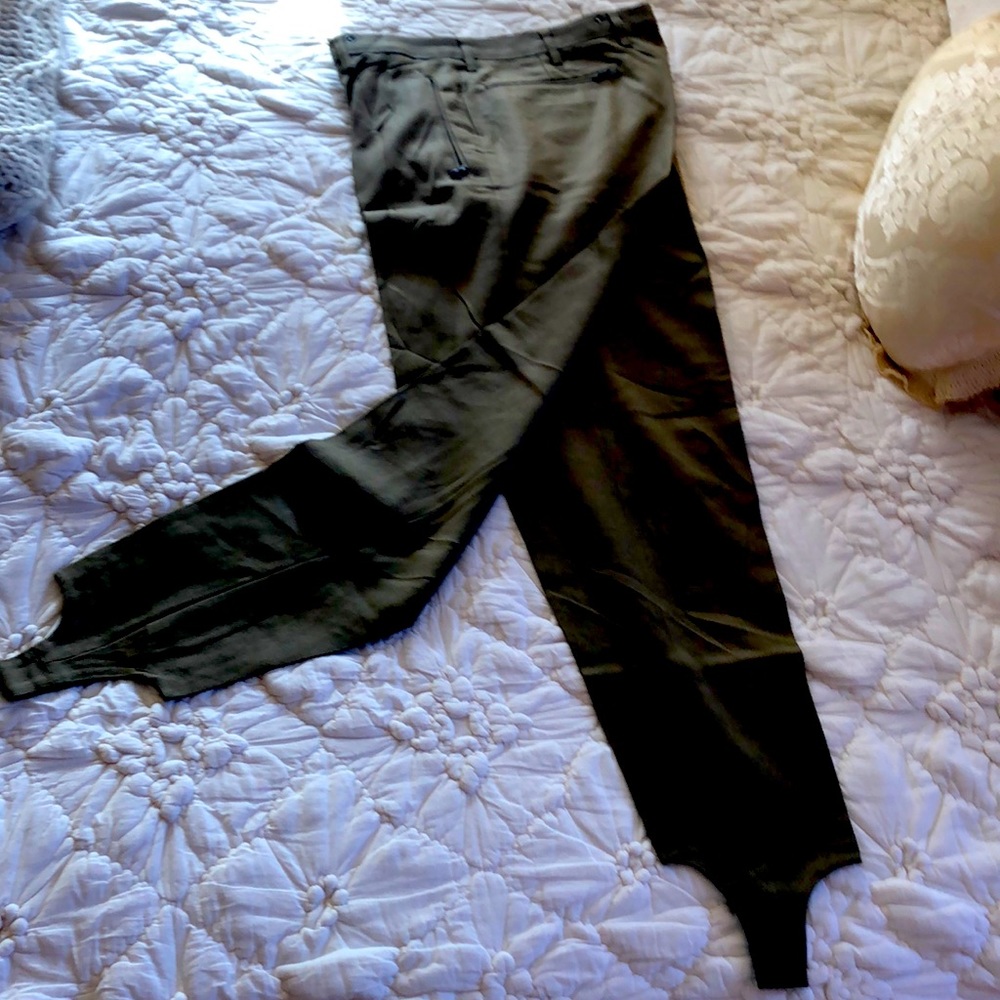 German wool ski pants stirrups